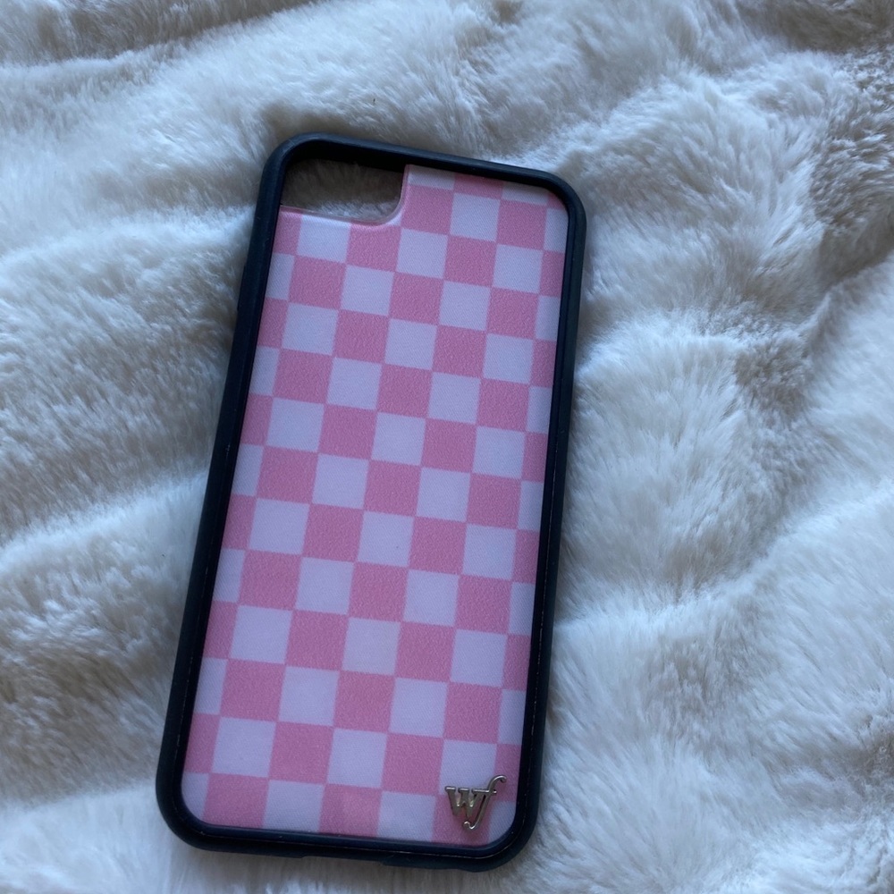 Wildflower iPhone 7 Pink Checkerboard Case